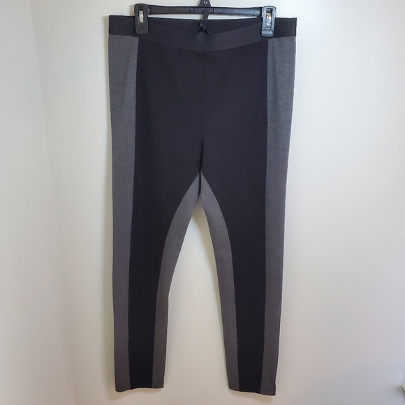 BCBGMAXAZRIA Dark Heather Charcoal Sasha Leggings Sz L - Picture 12 of 13